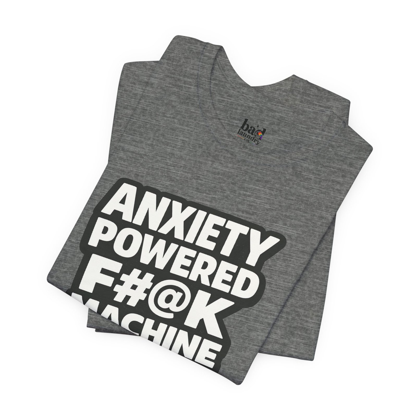 Anxiety Powered F#@K Machine T-Shirt for Men | Funny Anxiety Graphic Tee | Sarcastic Mental Health Humor Shirt |Adult Novelty - Image 14
