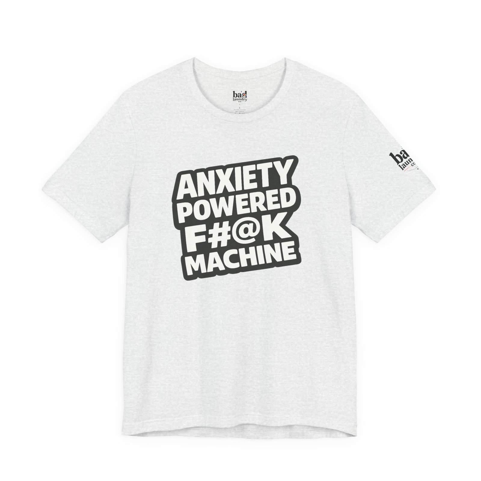 Anxiety Powered F#@K Machine T-Shirt for Men | Funny Anxiety Graphic Tee | Sarcastic Mental Health Humor Shirt |Adult Novelty - Image 7