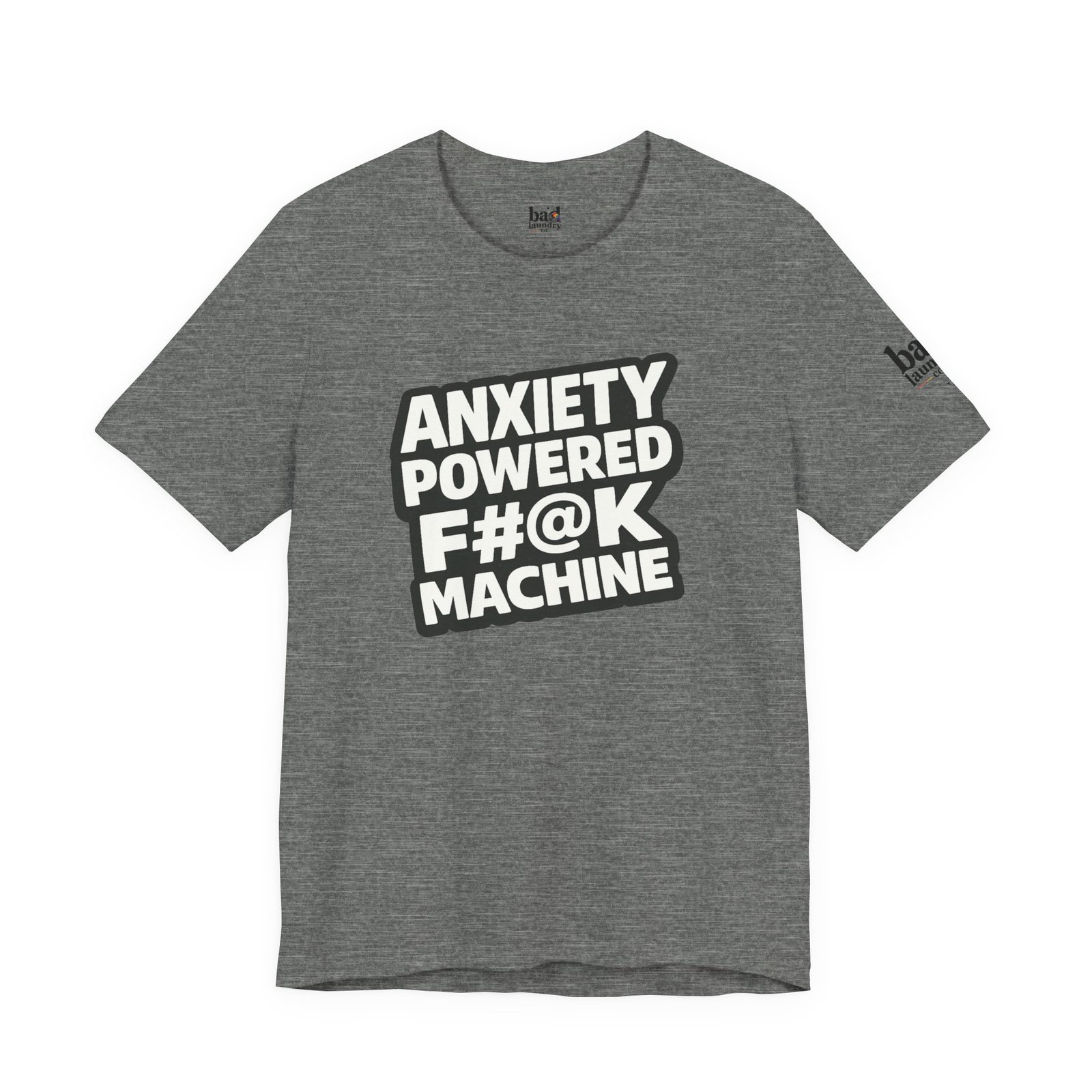 Anxiety Powered F#@K Machine T-Shirt for Men | Funny Anxiety Graphic Tee | Sarcastic Mental Health Humor Shirt |Adult Novelty - Image 13