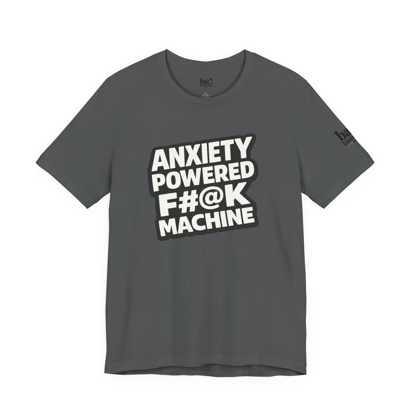 Anxiety Powered F#@K Machine T-Shirt for Men | Funny Anxiety Graphic Tee | Sarcastic Mental Health Humor Shirt |Adult Novelty - Image 37