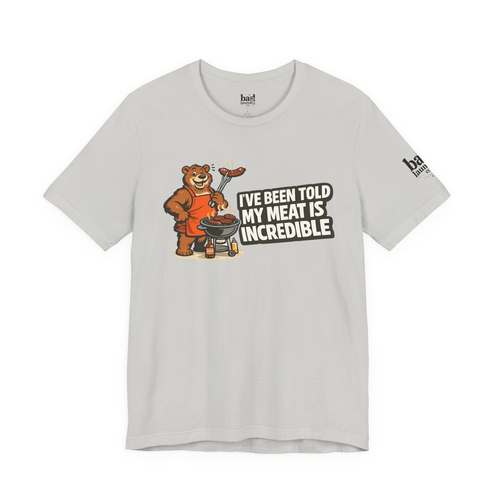 Funny BBQ Bear T-Shirt for Men | I've Been Told My Meat Is Incredible Graphic Tee | Gay Bear Humor Shirt | LGBTQ Pride - Image 19