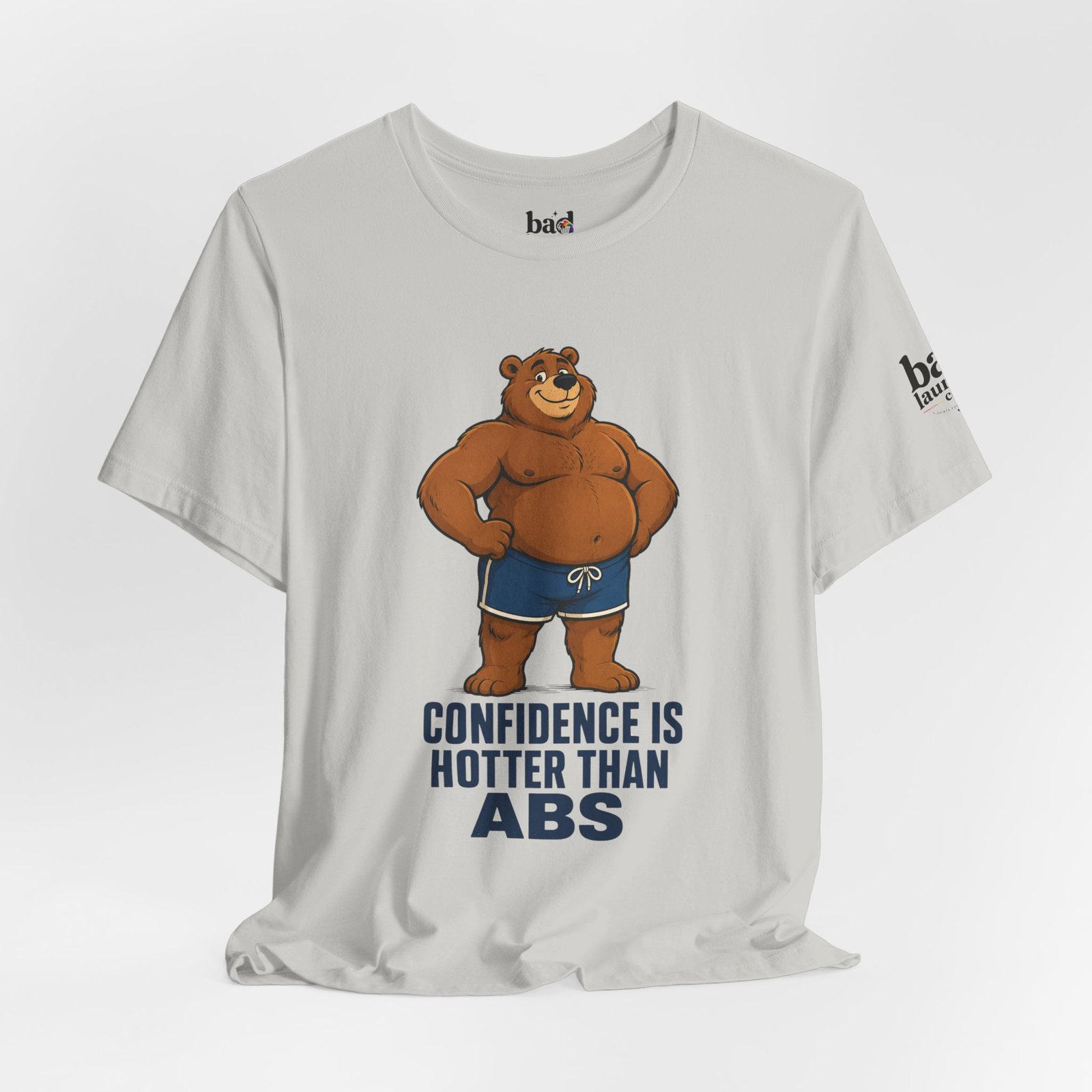 Confidence Is Hotter Than Abs Bear T-Shirt for Men | Funny Body Positive Bear Graphic Tee | Gay Bear Pride Shirt - Image 14