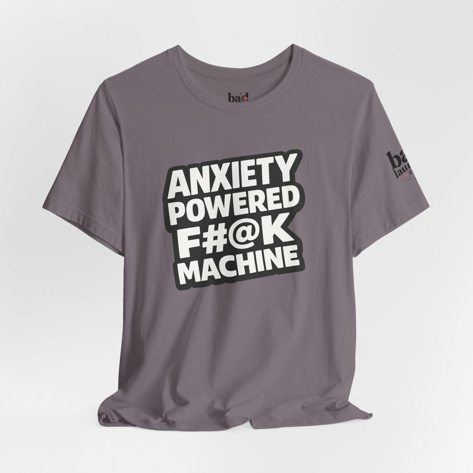 Anxiety Powered F#@K Machine T-Shirt for Men | Funny Anxiety Graphic Tee | Sarcastic Mental Health Humor Shirt |Adult Novelty - Image 45