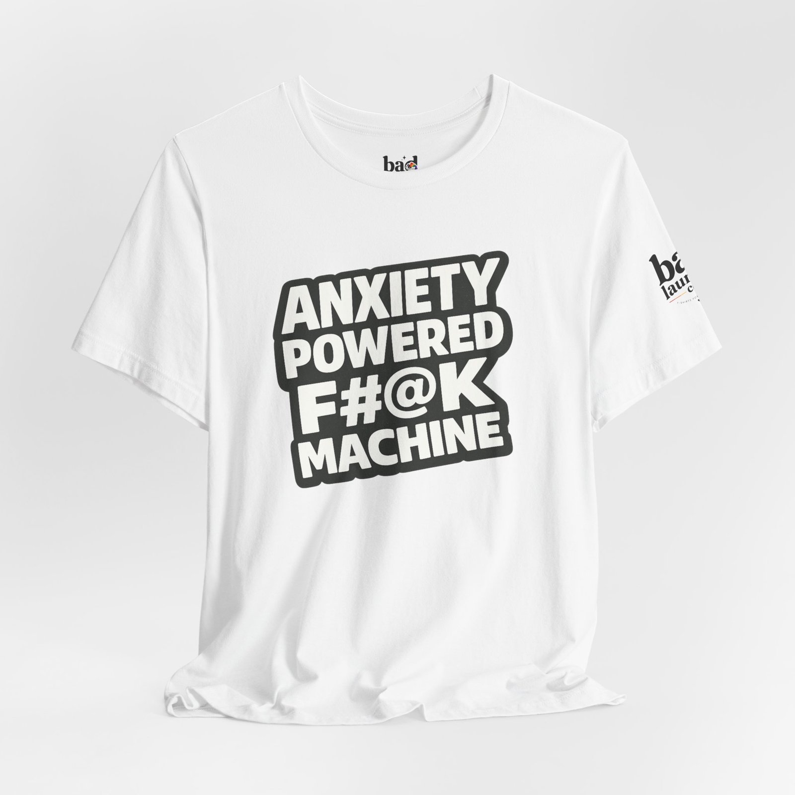 Anxiety Powered F#@K Machine T-Shirt for Men | Funny Anxiety Graphic Tee | Sarcastic Mental Health Humor Shirt |Adult Novelty - Image 6