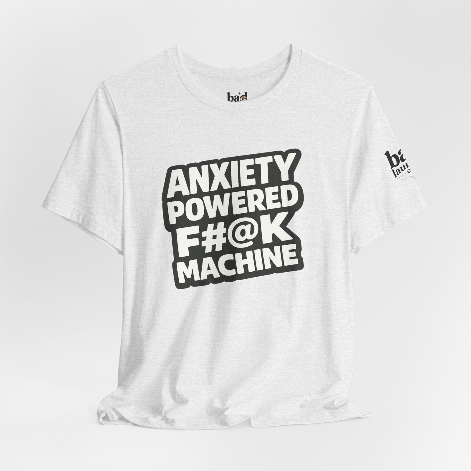 Anxiety Powered F#@K Machine T-Shirt for Men | Funny Anxiety Graphic Tee | Sarcastic Mental Health Humor Shirt |Adult Novelty - Image 9