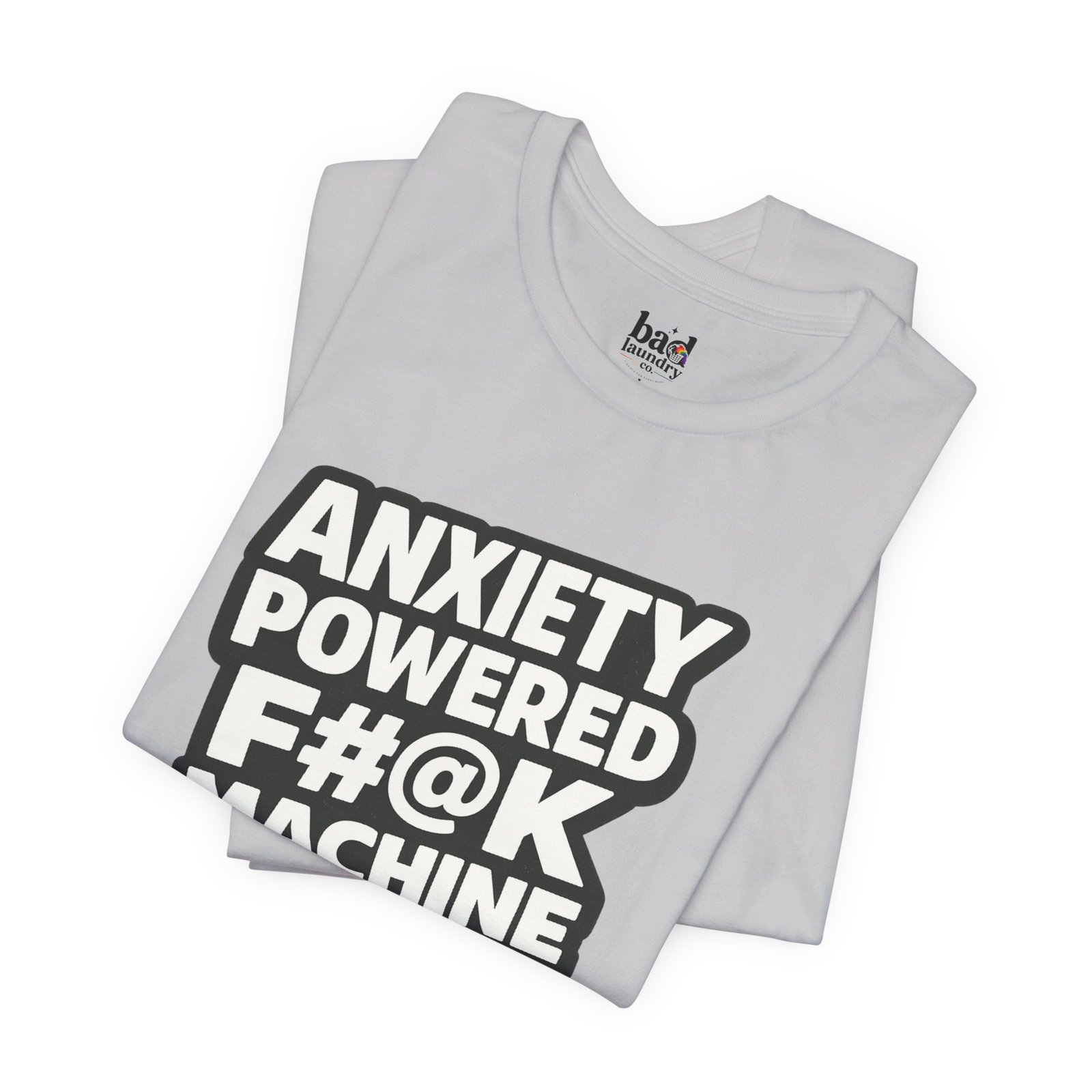 Anxiety Powered F#@K Machine T-Shirt for Men | Funny Anxiety Graphic Tee | Sarcastic Mental Health Humor Shirt |Adult Novelty - Image 11