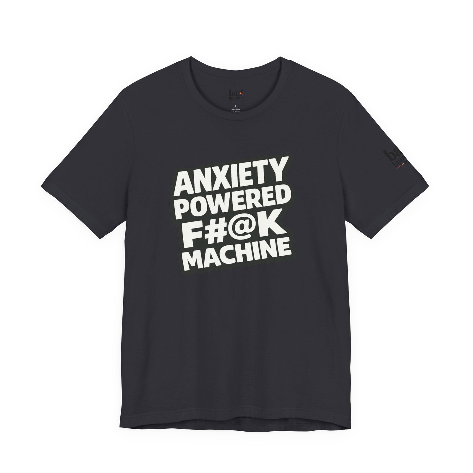 Anxiety Powered F#@K Machine T-Shirt for Men | Funny Anxiety Graphic Tee | Sarcastic Mental Health Humor Shirt |Adult Novelty - Image 25