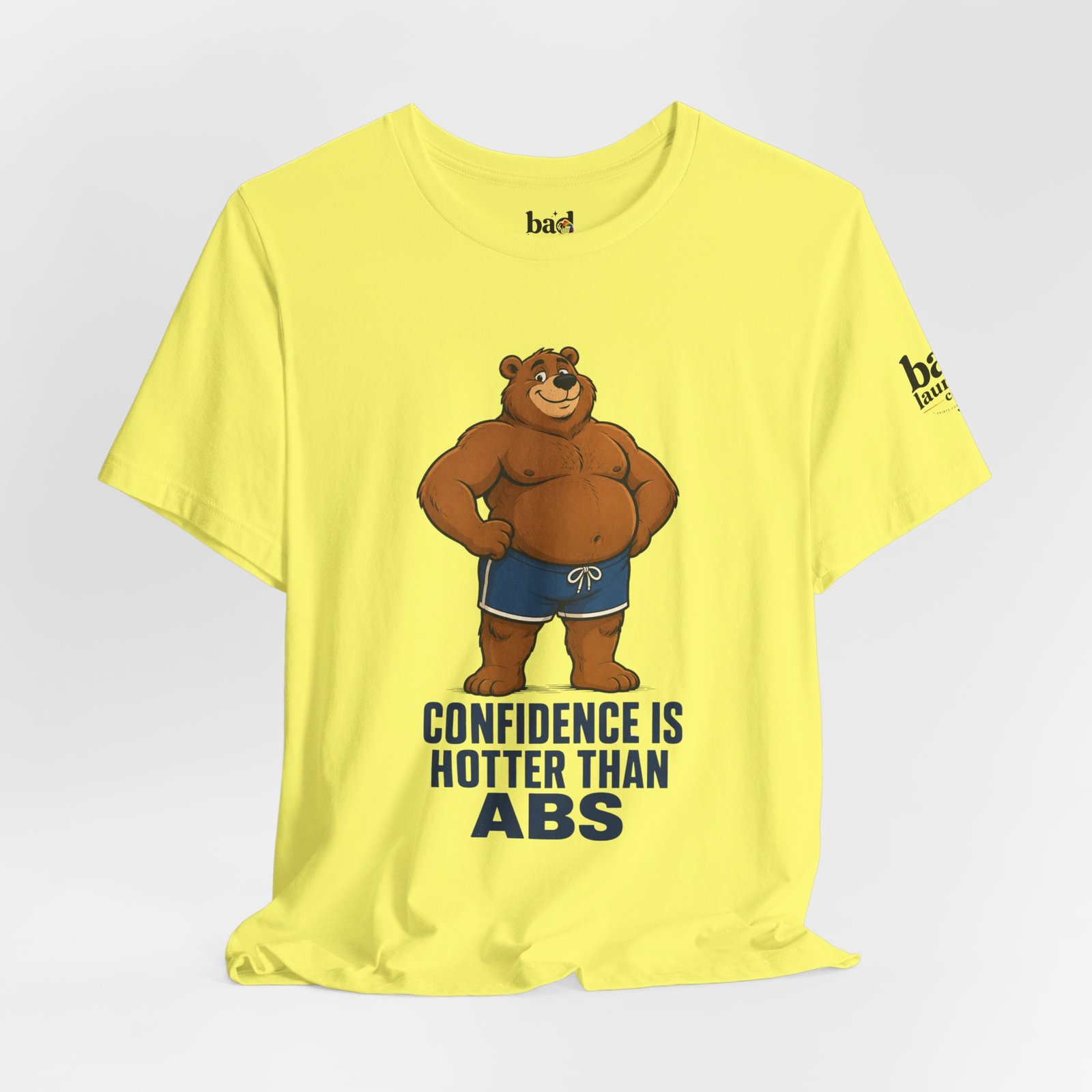 Confidence Is Hotter Than Abs Bear T-Shirt for Men | Funny Body Positive Bear Graphic Tee | Gay Bear Pride Shirt - Image 23