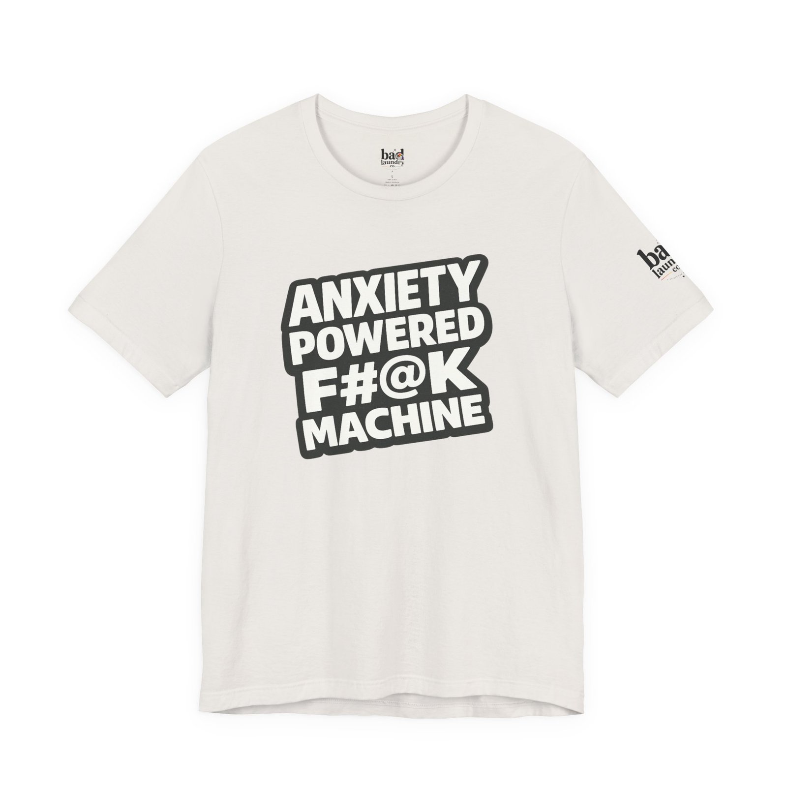Anxiety Powered F#@K Machine T-Shirt for Men | Funny Anxiety Graphic Tee | Sarcastic Mental Health Humor Shirt |Adult Novelty - Image 16