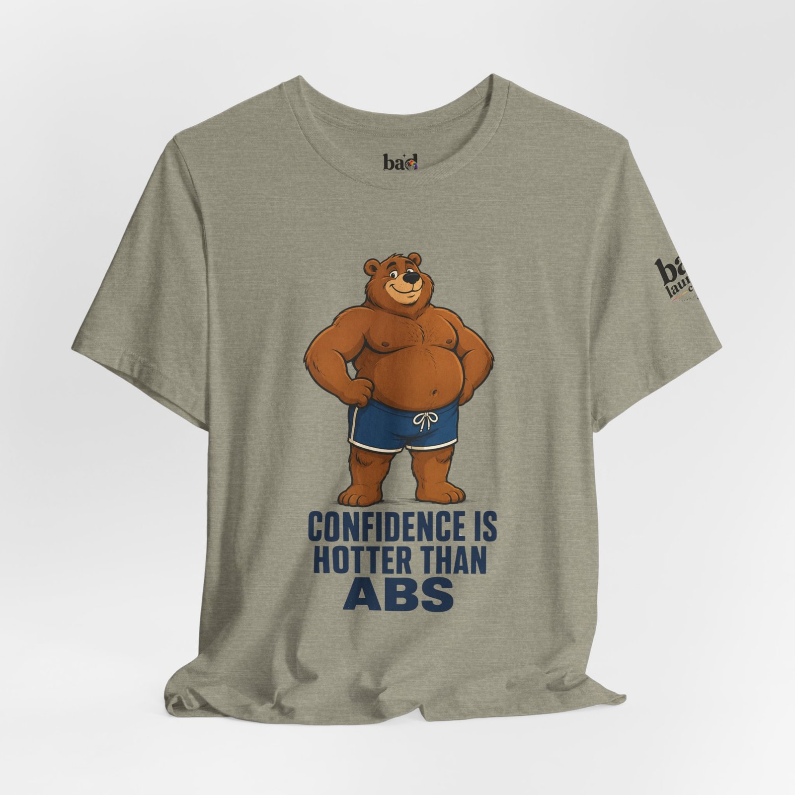 Confidence Is Hotter Than Abs Bear T-Shirt for Men | Funny Body Positive Bear Graphic Tee | Gay Bear Pride Shirt - Image 20
