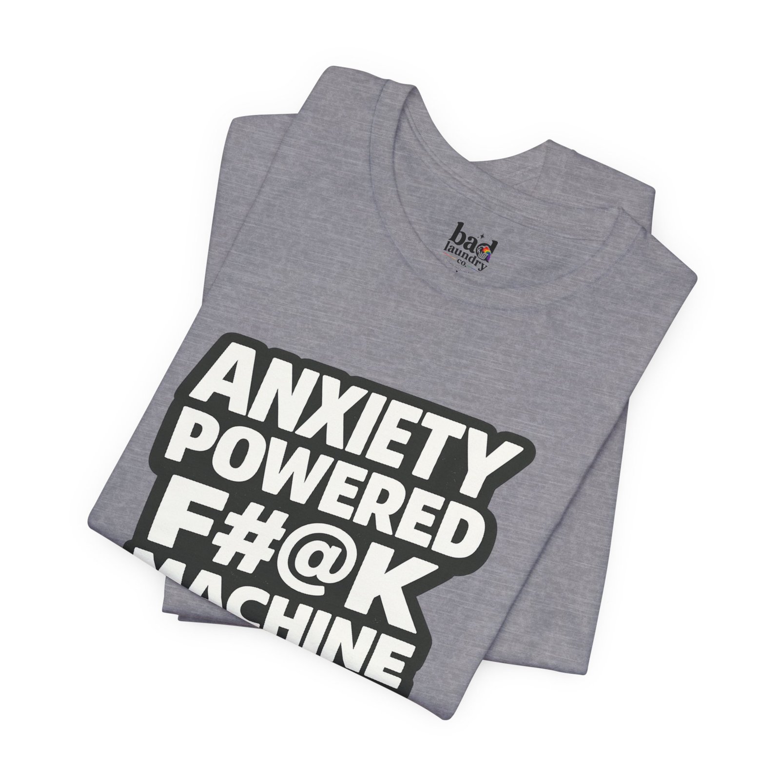 Anxiety Powered F#@K Machine T-Shirt for Men | Funny Anxiety Graphic Tee | Sarcastic Mental Health Humor Shirt |Adult Novelty - Image 35