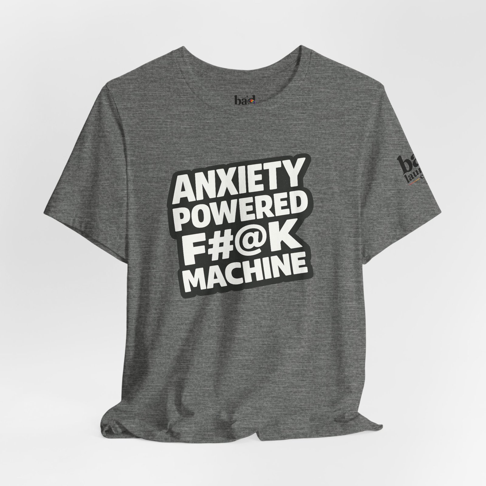 Anxiety Powered F#@K Machine T-Shirt for Men | Funny Anxiety Graphic Tee | Sarcastic Mental Health Humor Shirt |Adult Novelty - Image 15