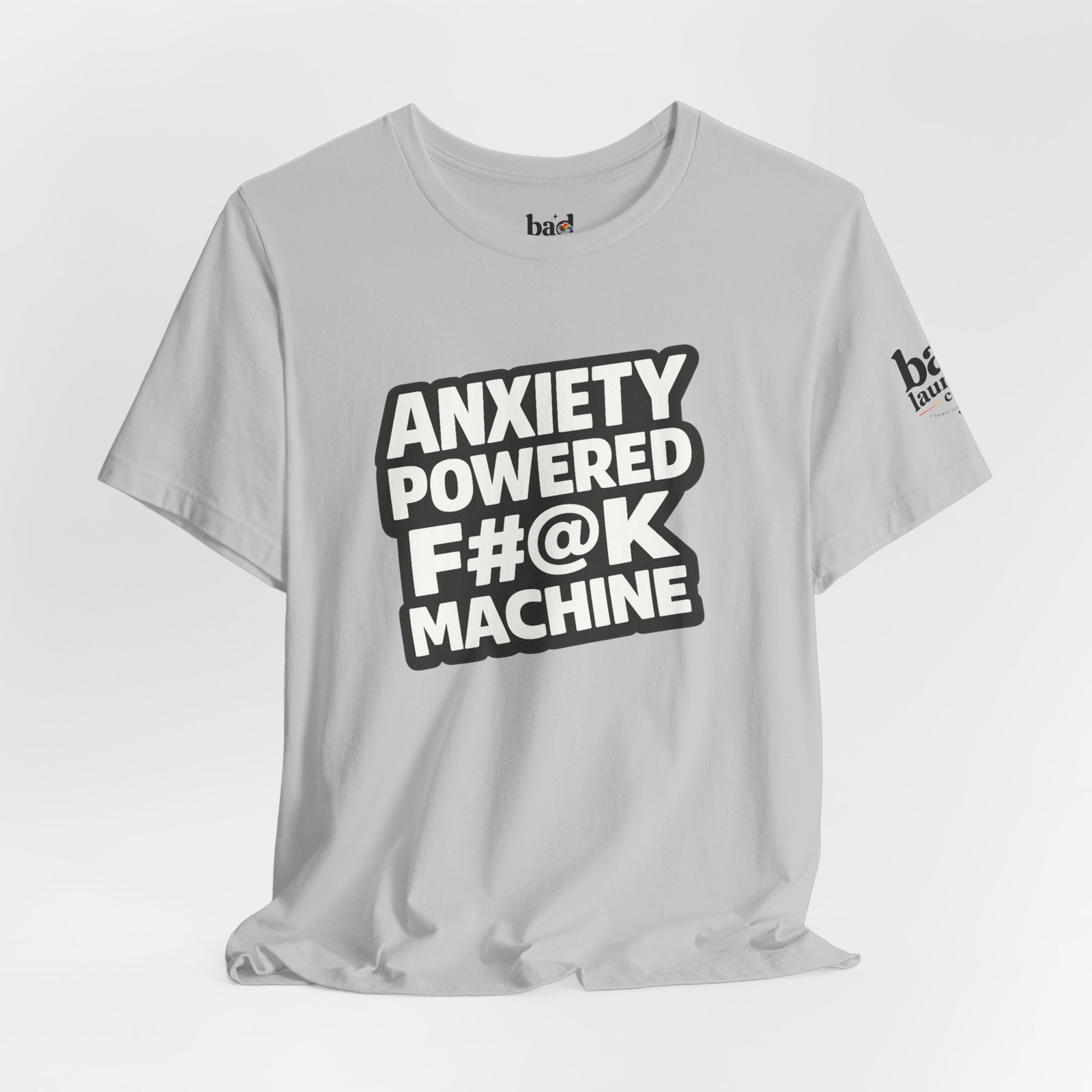 Anxiety Powered F#@K Machine T-Shirt for Men | Funny Anxiety Graphic Tee | Sarcastic Mental Health Humor Shirt |Adult Novelty - Image 12